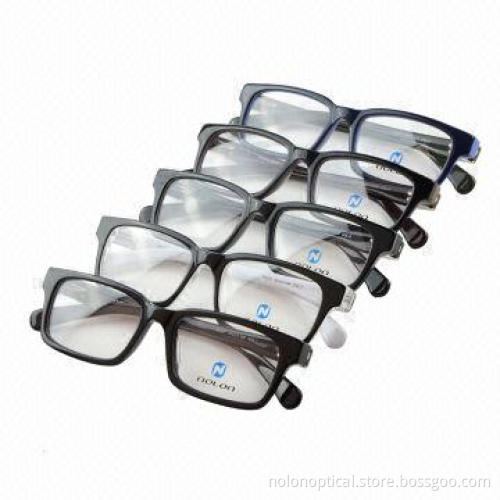 Hot Sale Acetate Double Color Optical Frame with Leather